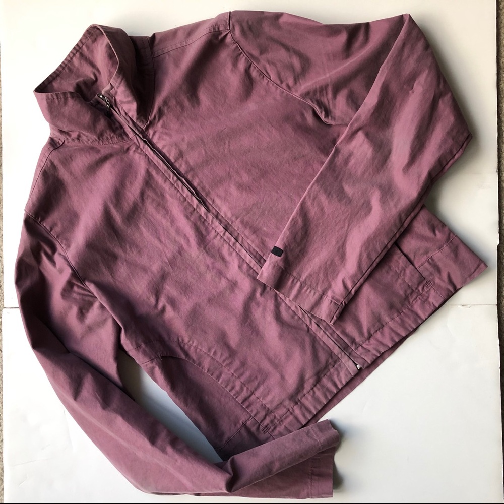 Lightweight plum caterpillar jacket.